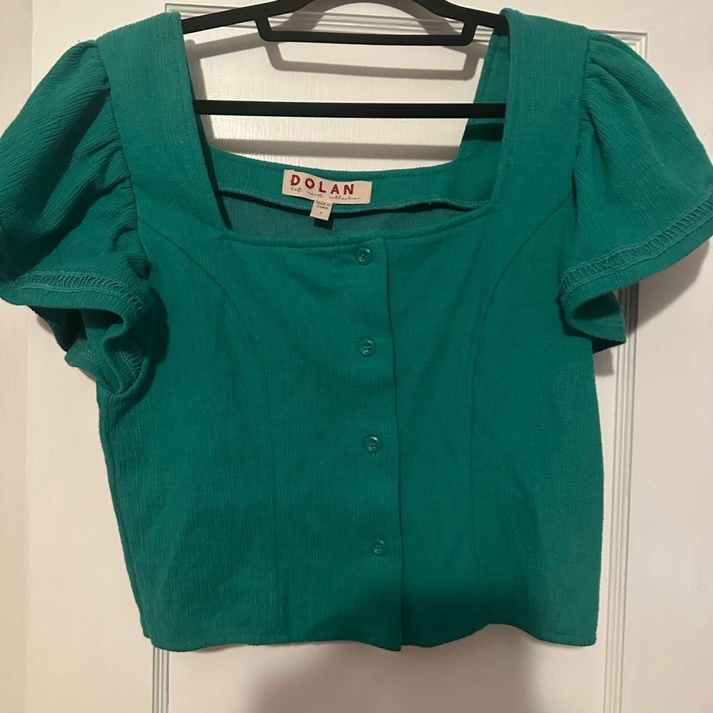 Anthro Dolan Green Top - Picture 4 of 4